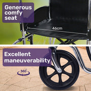 Equipmed SmartRide Foldable Wheelchair