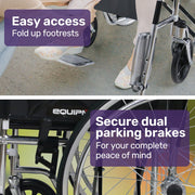 Equipmed SmartRide Foldable Wheelchair