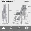 Equipmed SmartRide 24" Deluxe Foldable Wheelchair