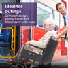 Equipmed Transitline XL Foldable Transit Wheelchair