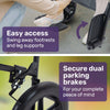 Equipmed Transitline XL Foldable Transit Wheelchair