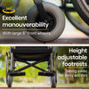 Equipmed Comfortline 24" Extra-wide Foldable Wheelchair