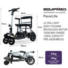 Equipmed Ultra-Lightweight Folding Electric Mobility Scooter