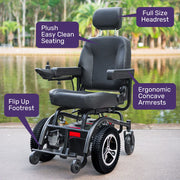 Equipmed PowerCruise Prestige LongRange Electric Wheelchair