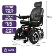 Equipmed PowerCruise Prestige LongRange Electric Wheelchair