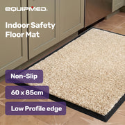 EQUIPMED 60x85cm Non-Slip Indoor Rug Floor Mat Anti-Trip Edging