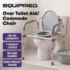 Equipmed Foldable Over Toilet Aid & Toilet Support Frame