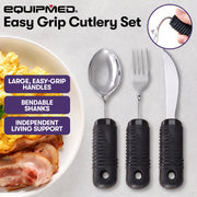 Equipmed Adaptive Non-slip Grip Cutlery Set
