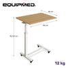 Equipmed Overbed Table with Gas Lift