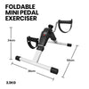 Proflex Foldable Mini Pedal Exerciser with Adjustable Resistance