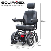 Equipmed PowerCruise Prestige LongRange Electric Wheelchair