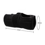 Equipmed Wrist and Hand Brace with Aluminium Splint & Flexible Support, Black