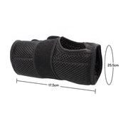 Equipmed Wrist and Hand Brace with Aluminium Splint & Flexible Support, Black