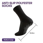 Equipmed Anti-Slip Socks for Everyday Mobility, White, US 9–11