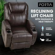 Fortia Electric Massage Recliner Lift Chair